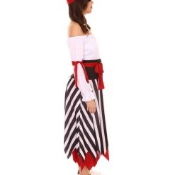 HPO Adult Women's Pirate Costume | Multi Halloween Costume