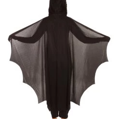 HPO Adult Women's Cozy Bat Jumpsuit | Black Halloween Costume