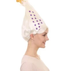 HPO White Christmas Tree Unisex Wig | Christmas Star Xmas Wig | Premium Breathable Capless Cap