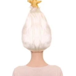HPO White Christmas Tree Unisex Wig | Christmas Star Xmas Wig | Premium Breathable Capless Cap