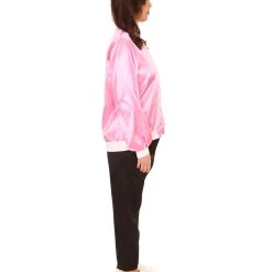 HPO Adult Women's 50's Satin Jacket Costume | Pink Cosplay Costume