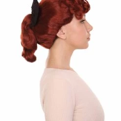 HPO Womens 50's Housewife Wig | Red TV/Movie Wigs