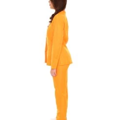 HPO Adult Women's EXCLUSIVE! Deluxe Singer Party Suit Costume | Orange Cosplay Costume