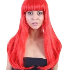 HPO Women's Long Length Party Girl Wig - Multiple Colors Synthetic Fiber Hair