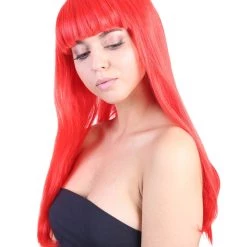 HPO Women's Long Length Party Girl Wig - Multiple Colors Synthetic Fiber Hair