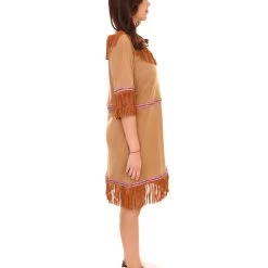 HPO Adult Women's Ladies Cowgirl Dress Costume | Brown Cosplay Costume