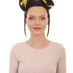 HPO Women's Womens Singer Bun Wigs Collection | Eurovision Song Contest | Celebrity Wigs | Premium Breathable Capless Cap
