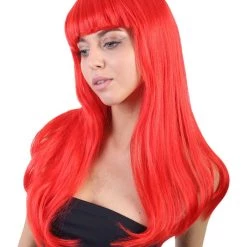 HPO Women's Long Length Party Girl Wig - Multiple Colors Synthetic Fiber Hair