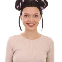 HPO Women's Womens Singer Bun Wigs Collection | Eurovision Song Contest | Celebrity Wigs | Premium Breathable Capless Cap