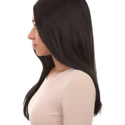 HPO Women's Womens Family Wig | Black TV/Movie Wigs | Premium Breathable Capless Cap