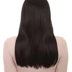 HPO Women's Womens Family Wig | Black TV/Movie Wigs | Premium Breathable Capless Cap