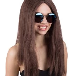 BC Adult Women's Brown Color Straight Medium Length Classic Hippie Wig