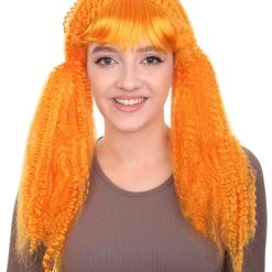 HPO Long Curly Cosplay Womens Wig | Premium Breathable Capless Cap Women's