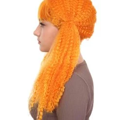 HPO Long Curly Cosplay Womens Wig | Premium Breathable Capless Cap Women's
