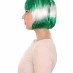 FLAGWIGS Women Patriotic Saudi Arabia Flag Bob Wig | Premium Breathable Capless Cap Women's