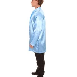 HPO Adult Men's Chinese Traditional Martial Arts Kung Fu Lt Costume | Blue Cosplay Costume
