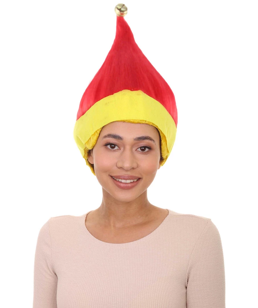 HPO Red And Yellow Elf Wig | Premium Breathable Capless Cap
