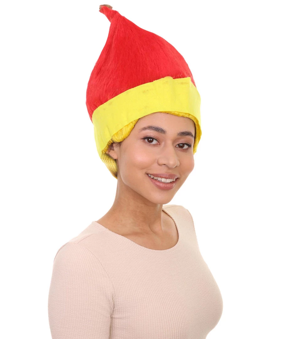 HPO Red And Yellow Elf Wig | Premium Breathable Capless Cap