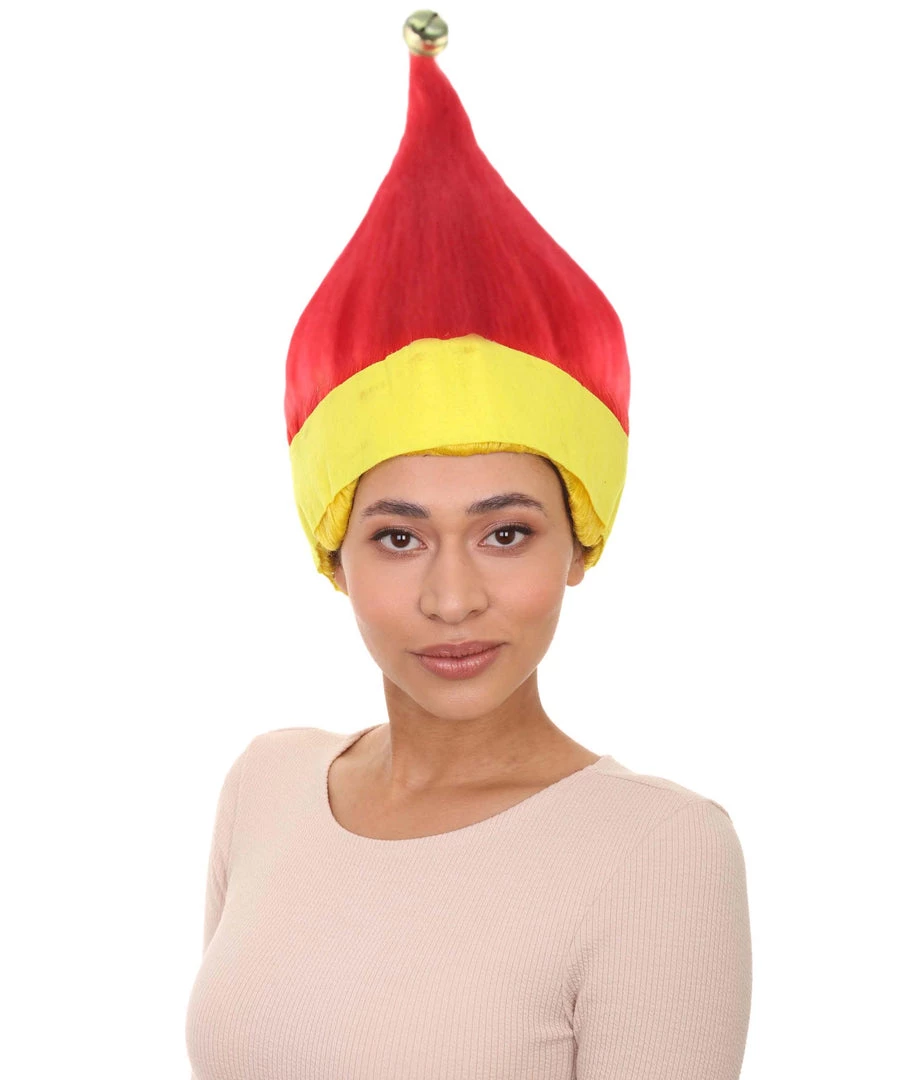 HPO Red And Yellow Elf Wig | Premium Breathable Capless Cap