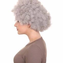 HPO Grandma Grey Womens Wig | Super Size Jumbo Afro Fancy Halloween Wig | Premium Breathable Capless Cap Men's