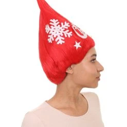 HPO Red Christmas Tree Unisex Wig | Merry Chrrismas Celebration Wig | Premium Breathable Capless Cap Women's