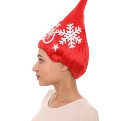 HPO Red Christmas Tree Unisex Wig | Merry Chrrismas Celebration Wig | Premium Breathable Capless Cap Women's