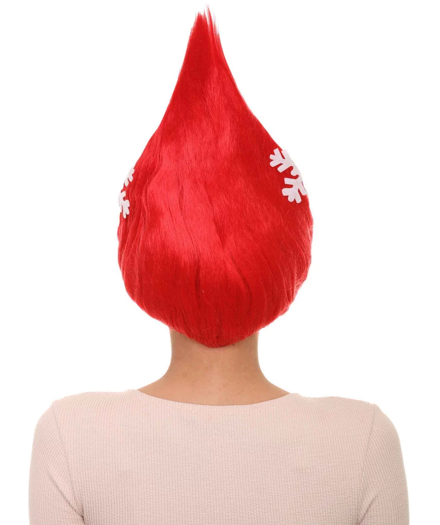 HPO Red Christmas Tree Unisex Wig | Merry Chrrismas Celebration Wig | Premium Breathable Capless Cap Women's