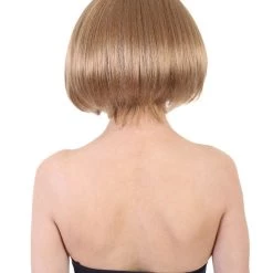 HPO Men's Celebrity Womens Casual Bob | Gold Bob Cosplay Halloween Wig | Premium Breathable Capless Cap