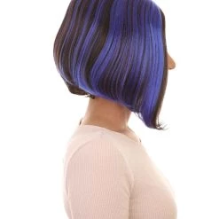 HPO Womens Monster Cosplay Wig | Purple & Black TV/Movie Wigs | Premium Breathable Capless Cap Women's