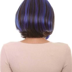 HPO Womens Monster Cosplay Wig | Purple & Black TV/Movie Wigs | Premium Breathable Capless Cap Women's