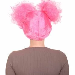 HPO Pink Harlequin Womens Wig | TV/Movie Party Ready Fancy Cosplay Halloween Wig | Premium Breathable Capless Cap Men's