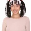 HPO Women's Womens Rag Doll Girl Wig | Black And White Storybook & Fairytale Wigs