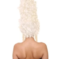 HPO Womens 18th Century Colonial Lady Wig | White Historical Wigs Women's