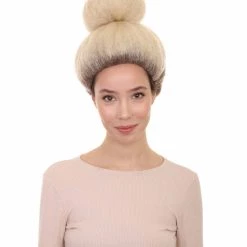 HPO Women's Womens Singer Wig | Blonde Celebrity Wigs | Premium Breathable Capless Cap