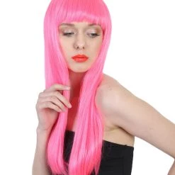 HPO Women's Long Length Party Girl Wig - Multiple Colors Synthetic Fiber Hair