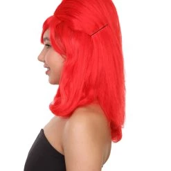 HPO 60's Bouffant Womens Wig | Red Vintage Wig | Premium Breathable Capless Cap Women's