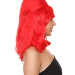 HPO 60's Bouffant Womens Wig | Red Vintage Wig | Premium Breathable Capless Cap Women's