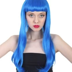 HPO Women's Long Length Party Girl Wig - Multiple Colors Synthetic Fiber Hair
