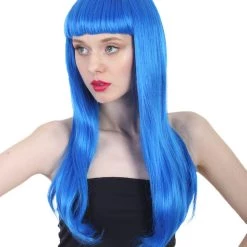 HPO Women's Long Length Party Girl Wig - Multiple Colors Synthetic Fiber Hair