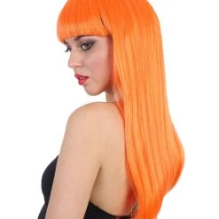 HPO Women's Long Length Party Girl Wig - Multiple Colors Synthetic Fiber Hair