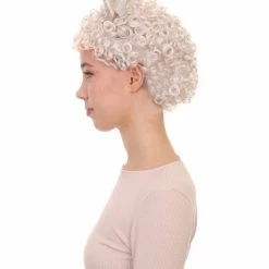 HPO Women's Ballerina Princess Wig | White TV/Movie Wigs | Premium Breathable Capless Cap