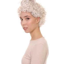 HPO Women's Ballerina Princess Wig | White TV/Movie Wigs | Premium Breathable Capless Cap