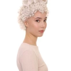 HPO Women's Ballerina Princess Wig | White TV/Movie Wigs | Premium Breathable Capless Cap