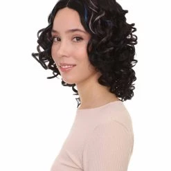 HPO Men's California Girl Curls Womens Wig Collections | Medium Glamour Cosplay Halloween Wig | Premium Breathable Capless Cap