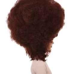 HPO Womens Super Size Jumbo Afro Wig | Brown Sports Wigs Women's