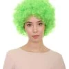 HPO Green Afro Unisex Wig | Super Size Jumbo Fancy Halloween Wig