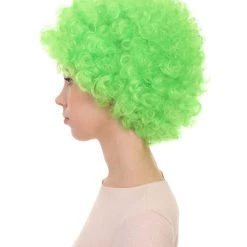 HPO Green Afro Unisex Wig | Super Size Jumbo Fancy Halloween Wig