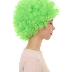HPO Green Afro Unisex Wig | Super Size Jumbo Fancy Halloween Wig