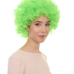 HPO Green Afro Unisex Wig | Super Size Jumbo Fancy Halloween Wig