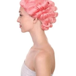 HPO Women's Adult Womens Wig | Pink Vintage Wigs | Premium Breathable Capless Cap